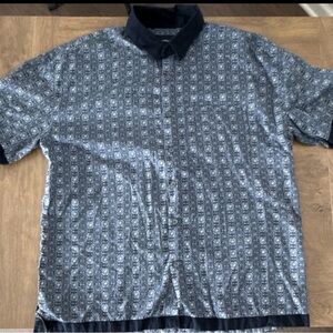 Abercrombie & Fitch Black and Gray Casual Shirt